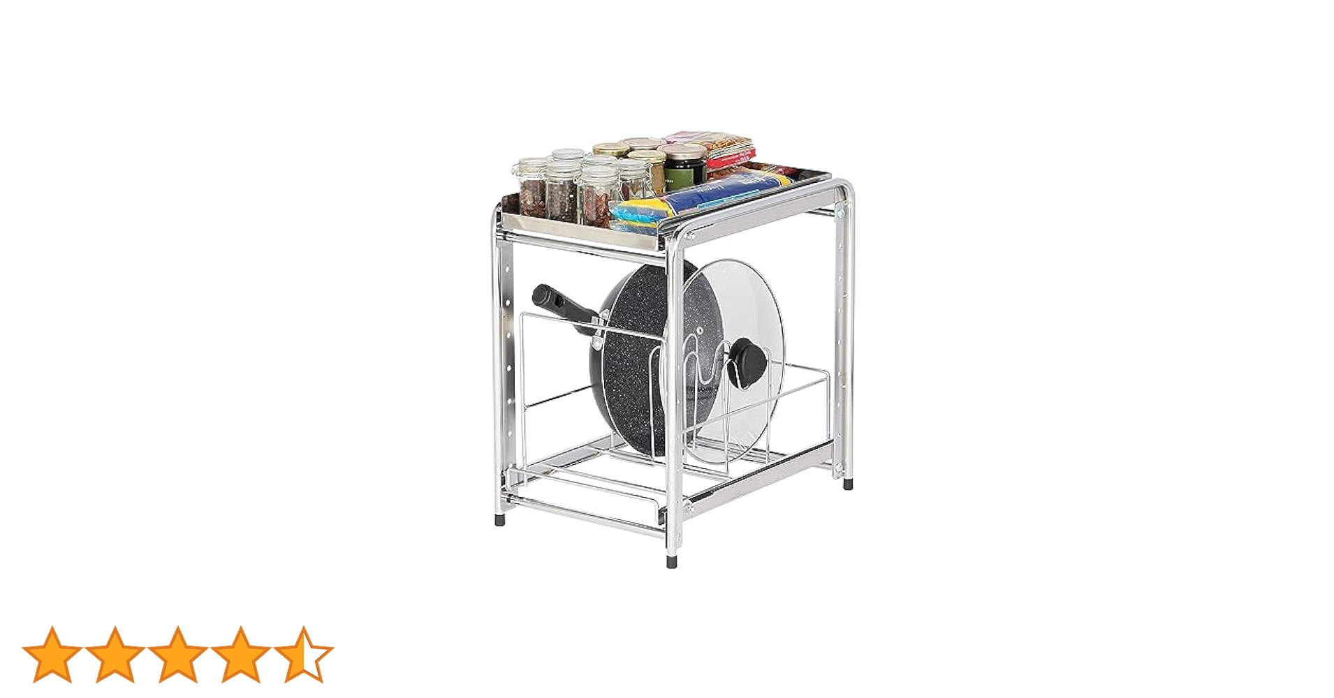Amazon.co.jp: 川口工器 シンク下 収納 スライド フライパン